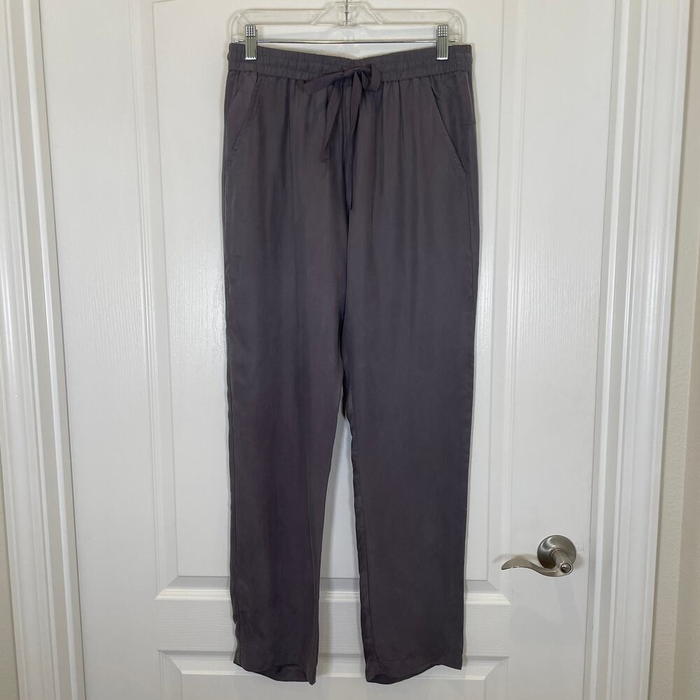 Johnny Was Pete & Greta‎ Straight Leg Pants Gray Cupra Rayon S